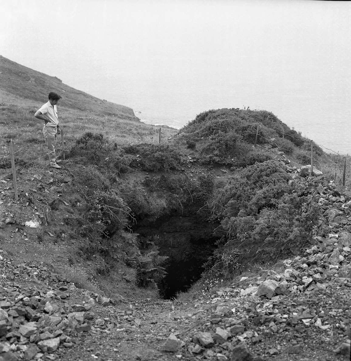 Wheal Edward incline shaft 1974